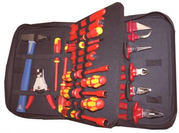 Un conjunto de herramientas para electricistas - universal con una bolsa, precio.