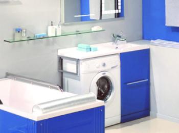 Lavabo sobre lavadora: ventajas y desventajas, lavabo-lavanda, instalación de lavabo y foto.