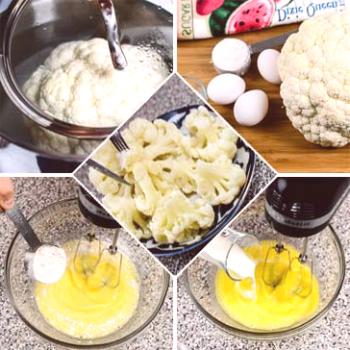 La receta de la coliflor con huevo - foto