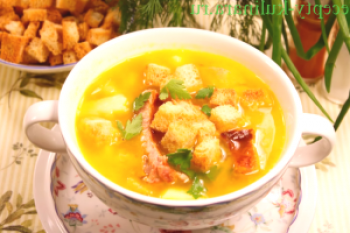 Kikirikijevo juho s prekajenim mesom - 4 recepti po korakih