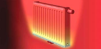 Tabla de cálculos de disipación de calor de radiadores de calefacción.