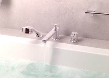 Миксери с душ на банята и техните характеристики, дизайнерски предимства на каскадни смесители