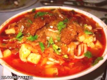 Receta: sopa de carne uzbeka