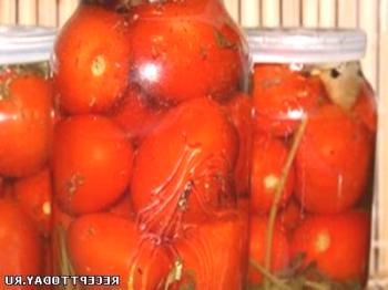 Receta: Tomates Adobados Con Ajo