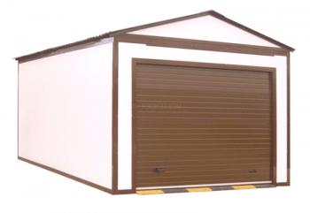 Garaje modular con paneles sandwich.