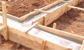Izračun betona na osnovi traku: tabela, formula