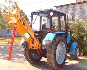 Yamobur sobre la base del tractor MTZ: con bisagras, arrendamiento