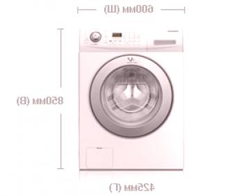 Dimensiones de la lavadora - dimensiones: altura, anchura, profundidad.