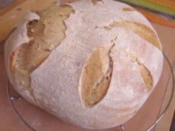 Receta: Pan en una panadería en una panadería.