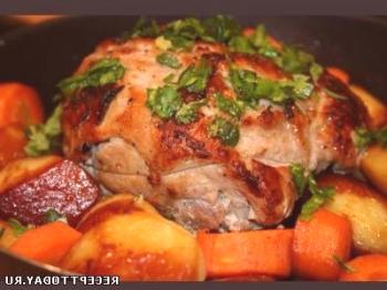 Рецепта: Свинско в пещ със зеленчуци