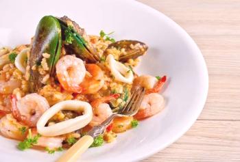 Risotto con marisco: recetas de platos italianos con fotos.