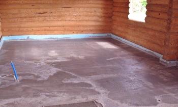 Piso de concreto en el suelo en la sauna con sus propias manos: cómo llenar y calentar (guía paso a paso)