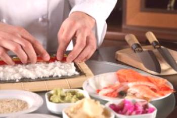 Almacenamiento de sushi y roles sin riesgo para la salud.