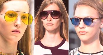 Gafas de sol para mujer primavera-verano 2016: estilos de moda, formas elegantes, foto