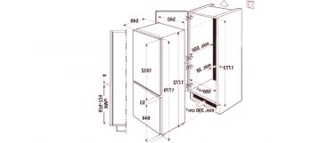 Vgrajeni hladilniki: osnovne velikosti in cene