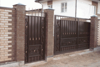 Foto de puertas de metal con sus propias manos: características de diseño del producto y su construcción.