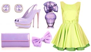 La combinación perfecta de colores para vestidos y ropa.