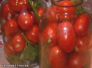 Receta: Tomates marinados para el invierno.