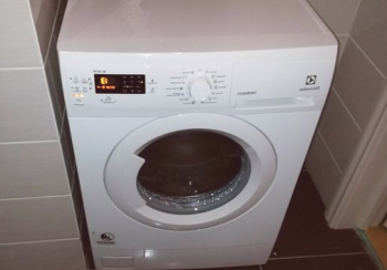 Conexión de la lavadora: instalación + foto