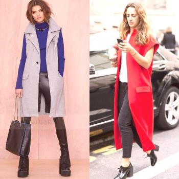 Abrigos cortos para mujer de 2017 foto: opciones de colores elegantes y estilos