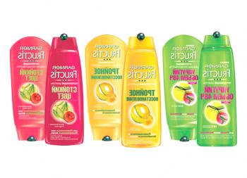 Garnier Fructis šampon: Sos, trojni restavracija, suha, učvrstitev, svežina, obstojna barva, Vitamin Power - pregledi \ t