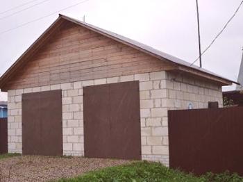 Garaža z bloki iz pene: kako graditi