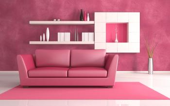 Color rosa en el interior: opciones de foto diseño interior en rosa.