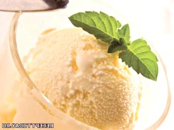 Receta: helado de menta con pistachos.