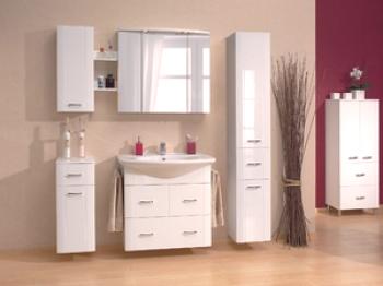 Elija un armario para el baño: tipos de construcciones con bisagras y fotos, selección de materiales y accesorios
