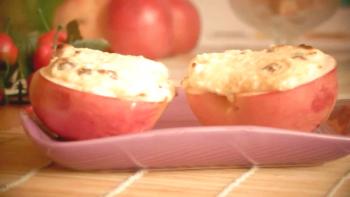 Jabolka, pečena s sirom: Step by Step Recepti za sladico