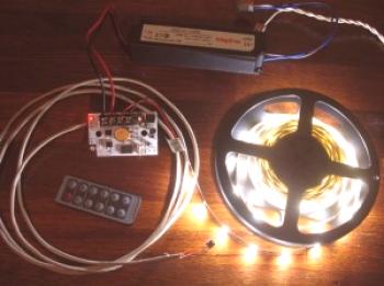 Montaje de la cinta de LED en la cocina con sus propias manos (video)