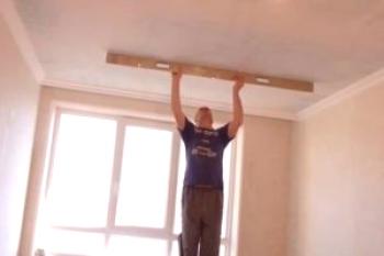 Kako je omet strop iz drywall