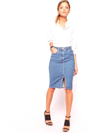 Falda lápiz jeans: ¿qué ponerme?¿Cómo crear una imagen con estilo?