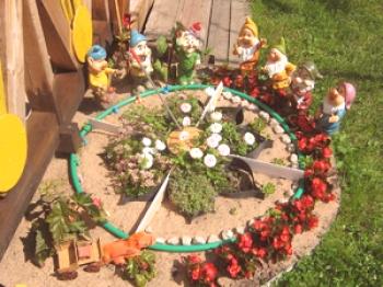 Cvetlične gredice in gredice z lastnimi rokami v državi cvetenja vse poletne rastline: dekorativni materiali, fotografija