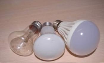 Valor de lámparas LED y lámparas incandescentes (tabla)