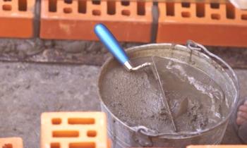 Solución de cemento: consumo y preparación.