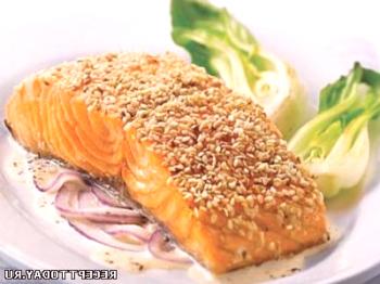 Recept: Parni losos v sezamovi pasti