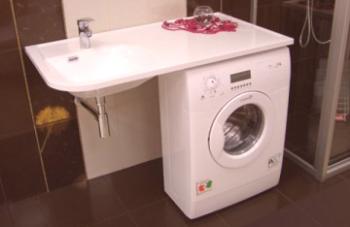 Izbira in namestitev pralnega stroja pod umivalnikom (foto in video) \ t