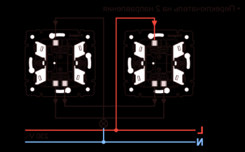 El circuito del interruptor depende de la cantidad de puntos de conexión.
