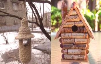 Kako narediti za ptice birdhouse ročno izdelanih materialov z lastnimi rokami: risbe in velikosti